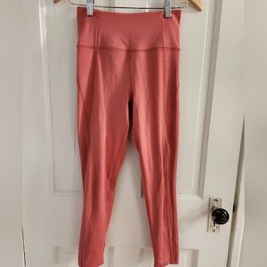 Girlfriend Collective Cropped Legging Size Small Pink/Salmon EUC